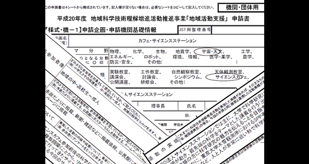 「カフェ・サイエンスステーション」がJST地域科学技術理解増進活動推進事業「地域活動支援」に採択